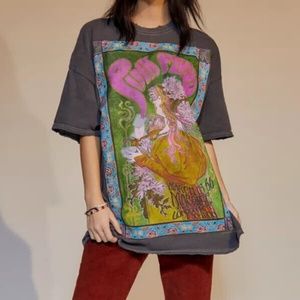 Pink Floyd London Tour Oversized T-Shirt faded Black Vintage Size S/M - L/XL